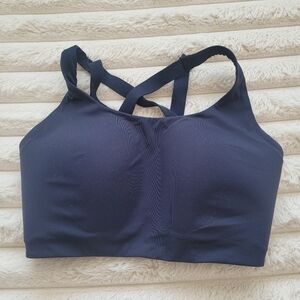Lululemon Energy Sport Bra High Support 34DDD True Navy Blue - Cross Straps